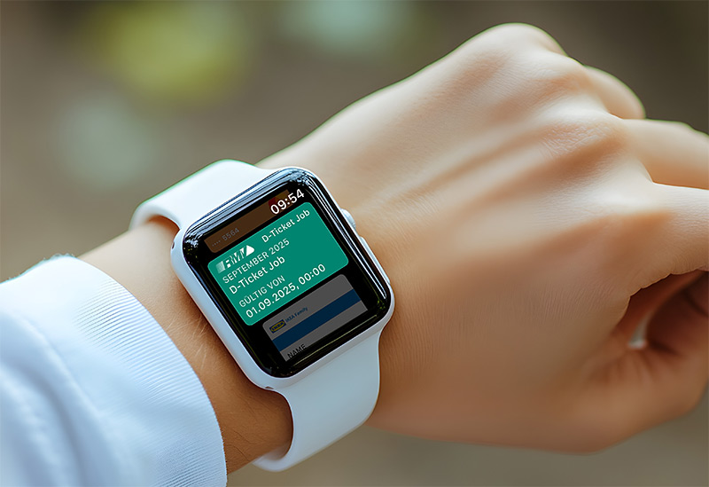 Smartwatch mit D-Ticket
